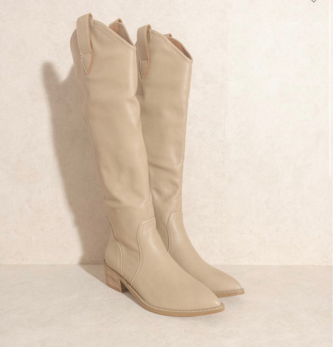 Charlee Western Boots | Taupe